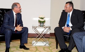 Presidente Danilo Medina se reúne con Primer Ministro de Curazao