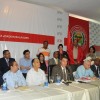 (FOTO) José Hazim Frappier habla en conferencia de prensa en la sede del PRSC.
