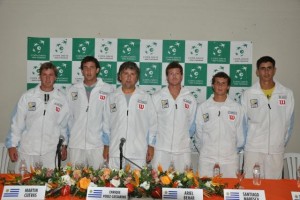 Presentan equipos de RD y Uruguay para la Copa Davis