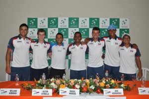 Presenta equipo de la República Dominicana para la Copa Davis
