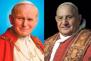 El papa declara santos a Juan XXIII y Juan Pablo II