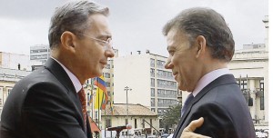 alvaro uribe y santos