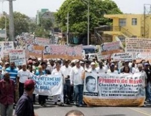 Marcha de trabajadores dominicanos