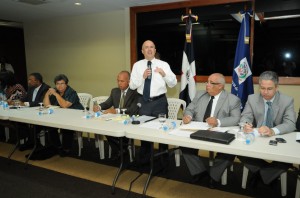 Dominguez Brito en reunión con fiscales