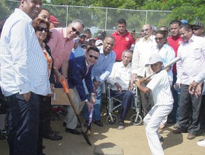 Acto de inicio de los trabajos de construcción Estadio de Beisbol de Bonao