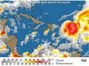 Tormenta tropical Gabrielle se mueve lentamente hacia el noroeste 