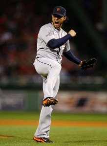 ¡Por poco! Detroit casi le tira un no-hitters a Boston en su primera victoria de Serie Campeonato en LA 