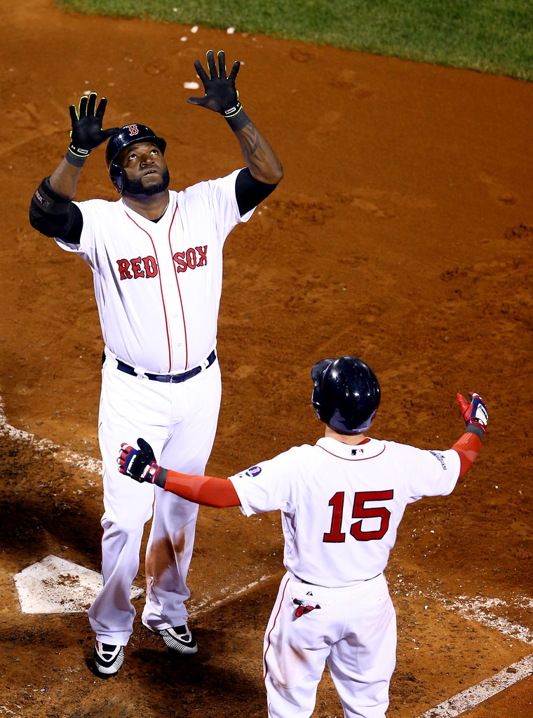 Ortiz dispara HR en primer triunfo de Boston en Serie Mundial