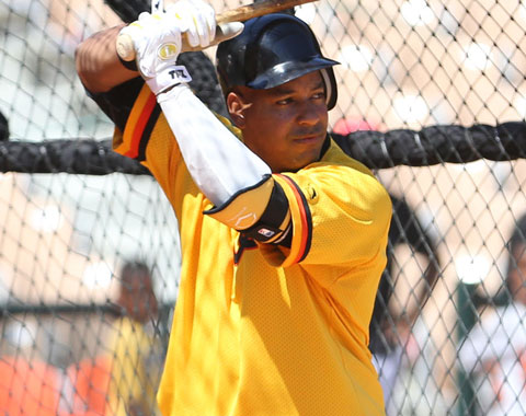 Manny Ramírez se integra a prácticas de Águilas Cibaeñas