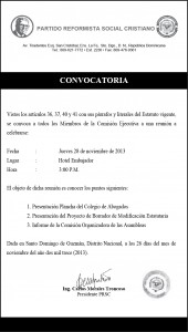 CONVOCATORIA