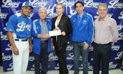 Licey entrega donativo a fundación Save the Children