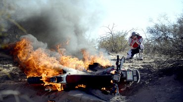 ¡Tragedia! Fallece motociclista belga durante la quinta etapa del Rally Dakar 2014