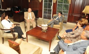 Canciller recibe presidenta del Parlacen