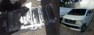 7 PAQUETES DE COCAINA OCUPADAS A VENEZOLANO Y DOMINICANO