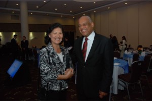 Coralia Joza, Gerente General de Oceanía Panamá y José Reynoso, Presidente de Oceanía
