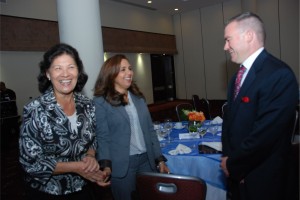 Coralia Joza, María Melo y Gregg Dwyer