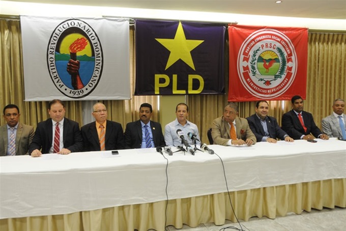 PLD, PRD Y PRSC firman acuerdo por gobernabilidda de cabildos; dejan fuera al PRM