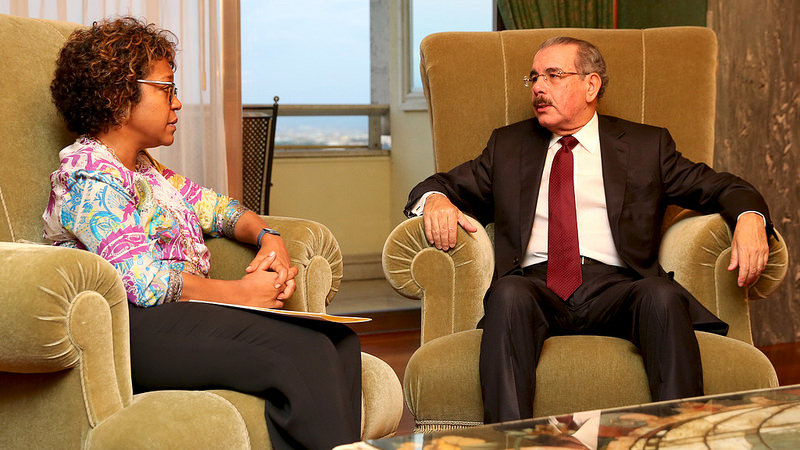 Presidente Medina se reúne con Josefina Stubbs, nueva vicepresidenta del FIDA