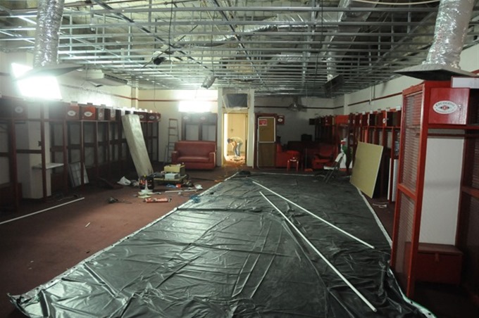 Los Leones del Escogido hacen reparación al clubhouse de cara la próxima temporada