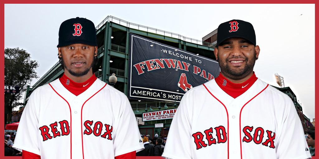 Medias Rojas presentaron de manera oficial a Hanley Ramírez y Pablo Sandoval