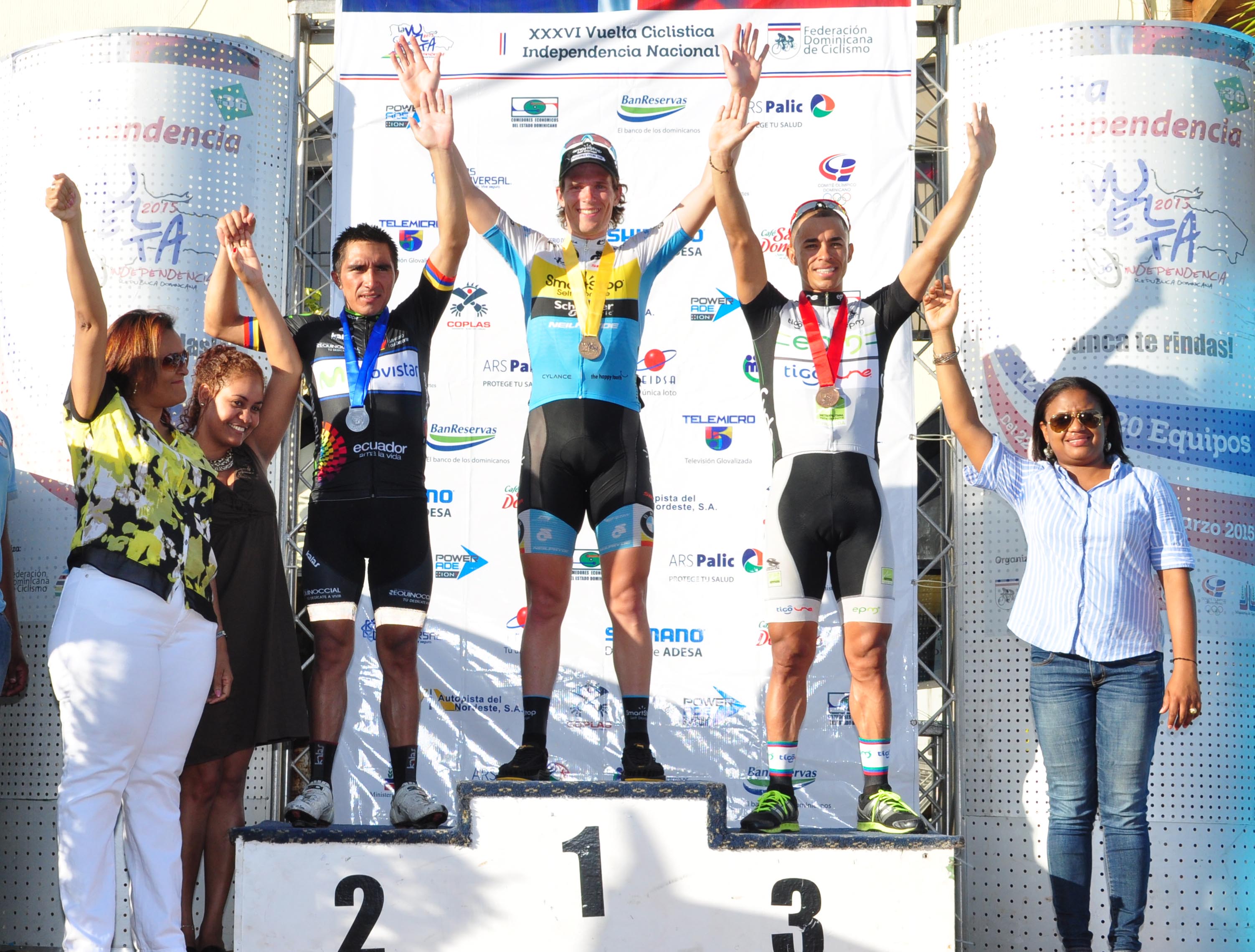 Evan Huffman gana la tercera etapa Vuelta Ciclística Independencia