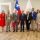 Sebastián Suzarte, Mayra Sambrano, Rayner Castillo, Jorge Bermúdez Soto, contralor de Chile; Geraldo Espinosa, subcontralor;Carmen Mejía, Ransell Sosa, Daniela Santana y David Espejo