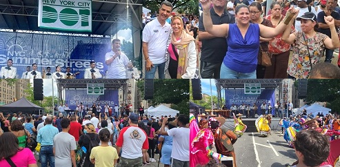Acto de clausura del programa “Summer Streets 2023” efectuado en los cinco condados durante este verano. El evento fue organizado por do DOT, que dirige Ydanis Rodríguez.