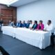 Dirigentes renunciantes del PRD, encabezados por Junior Santos, Rafael Vásquez, Julio Maríñez, Aldo Adón y otros.