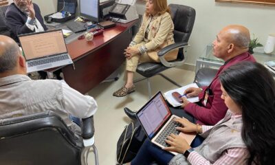 La doctora Margarita Dolores Fernández en la visita de trabajo que realizó a la Junta Electoral de Fantino.