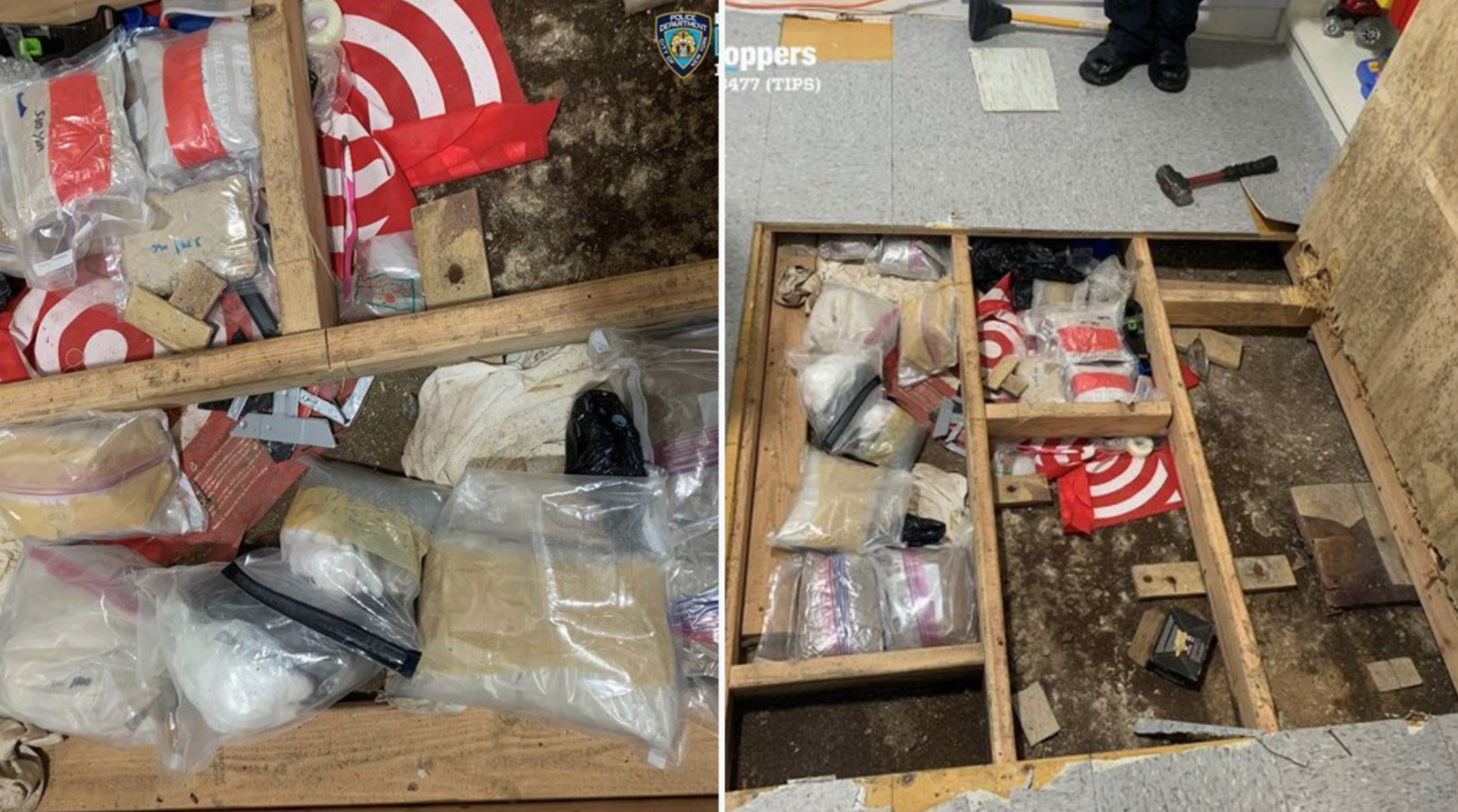 Drogas encontradas por la Policía en la guardería.