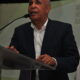 El gerente general de Cooperativa Empresarial, José Joaquín Suriel, mientras interviene en la XX Asamblea General Ordinaria y ceremonia del 30 aniversario de la entidad.