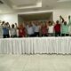 Representantes de los partidos que respaldan precandidatura de Niño López en San Francisco de Macorís.