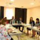 El director de Pro Consumidor, Eddy Alcántara, en la reunión que sostuvo con sus homólogos de Iberoamérica.