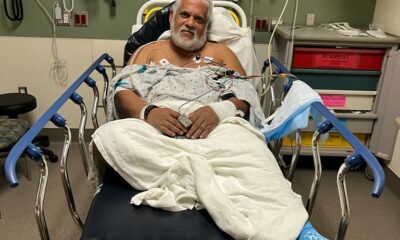El folclorista y comunicador Isaías Amaro, mientras era atendido en el hospital Lehigh Valley, en Hazleton, Pensilvania.