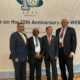 En la foto, desde la izquierda, el magistrado de la Junta Central Electoral, Samir Chami Isa; el presidente de la Comisión Electoral de Sudáfrica y presidente de la A-WEB, Mosotho Moepya; el Secretario General de esa entidad internacional, In-sim Jang, y el director de Relaciones Internacionales de la JCE, Jorge Suncar.
